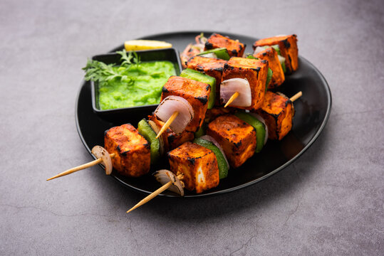 Paneer Tikka Skewers